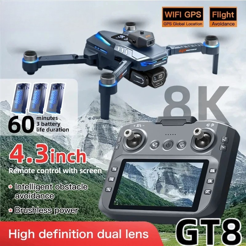Jjrc Drone X12 - Original GT8 Drone 8K Professional Dual