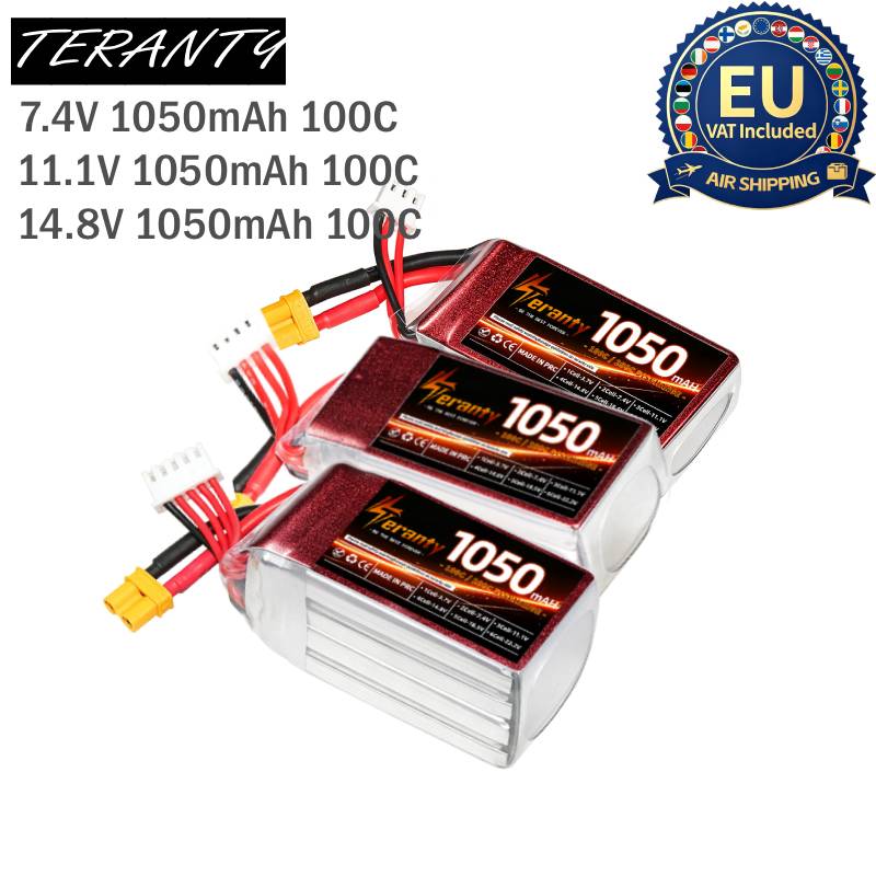 2PCS 1050mAh 2S 3S 4S RC Lipo  - Drone Battery 3S recension och pris
