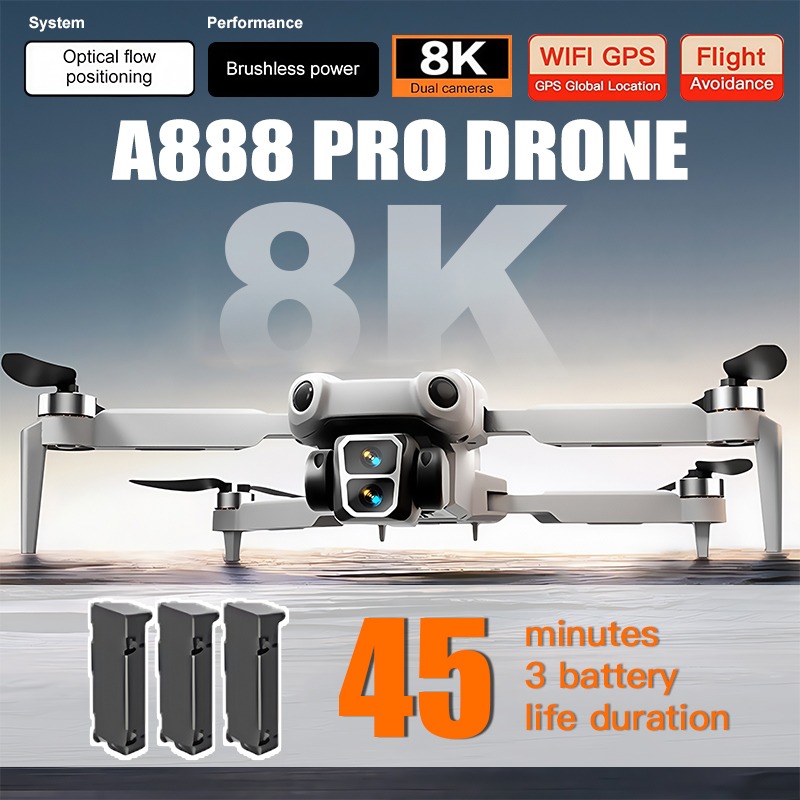 For Genuine A888 Pro Drone 4K  - Eachine Drone E58 recension och pris