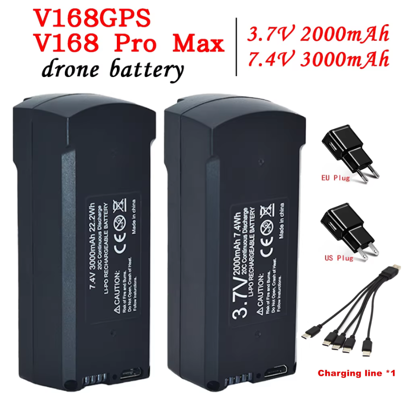 GPS V198 7.4V 3000mAh Battery  - Drone Battery Lipo recension och pris